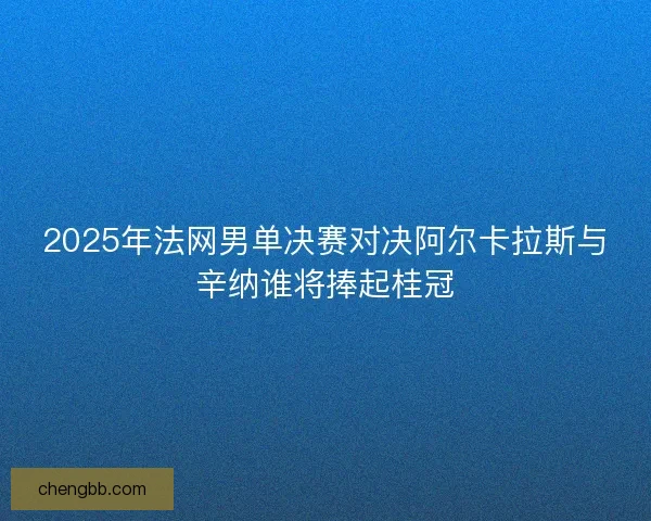 2025年法网男单决赛对决阿尔卡拉斯与辛纳谁将捧起桂冠